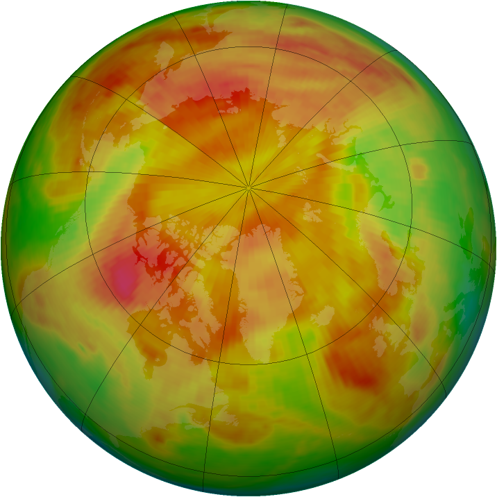 Arctic ozone map for 10 May 1982